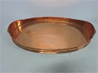 Stamped Copper Tray 22"x13