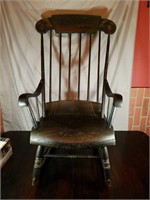 Vintage Black Union Chair Co. Rocking Chair