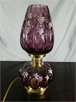 Purple Grape Painted Lamp