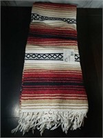 Serape 55"X82" Mexico Hand-Loomed Blanket