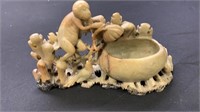 Jade Carved Monkey Bowl