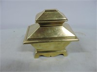 Small Brass Tea Caddy 6"x3 1/2x6