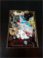 Box Full Of Vintage Buttons