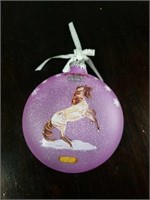 Glass Handpainted Breyers Horse Ornament