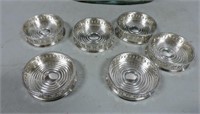 Silver Coasters Marked Englad & "T" in Circle