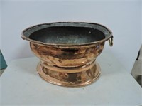 Copper Ash Bucket 13"x18x10