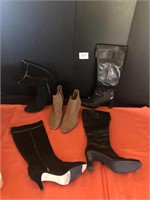 3 Pair Ladies Boots, Franco Sarto ++