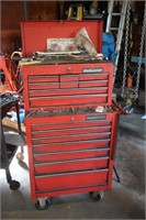 LARGE MASTERCRAFT TOOLBOX WITH CONTENTS