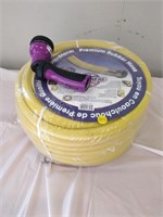 100ft 5/8 rubber hose and nozzle - new