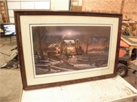 TERRY REDLIN FRAMED PICTURE, NUMBERED AND SIGNED