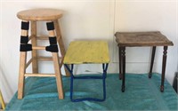 Wooden Stool ~ 2 Small Tables