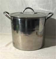 Stainless Stock Pot With Lid And Rack