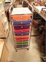 10 DRAWER ORGANIZER ON WHEELS