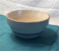 Blue & White Pottery Mixing Bowl