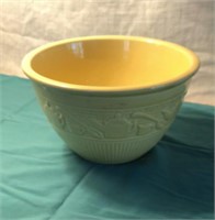 Yellow USA Pottery Mixing Bowl Crock