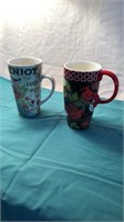 Lot of 2 Latte Cups