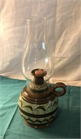 Artisan Signed Pottery Lamp