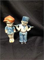 Set of (2) Made in Japan Porcelain Figurines