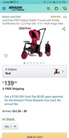 Folding Toddler Tricycle