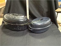 (2) Piece Granite Ware Roaster and lid set