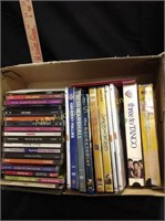 Cd's, DVD's and VHS Tapes, flat of