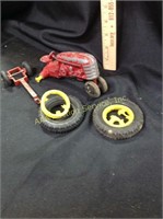 Toy Tractor not assembled and trailer