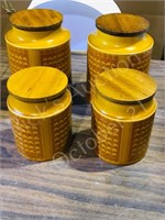 4 pcs Hornsea ceramic canister set