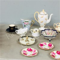 collection of small china items