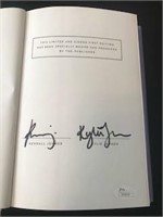 Kendall and Kylie Jenner autograph COA JSA book