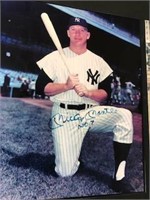 Mickey Mantle Ted Williams 8 x 10 autographed