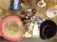 Baskets, Monitor-untested, Hats, Lamp, Candles,