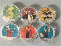 POPEYE CHARACTER COINS