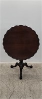 Tilt-top mahogany table