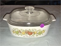 Vintage Spice of Life Corning Ware /Lid