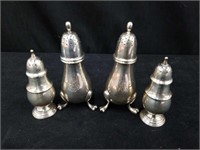 Group of sterling salt and pepper shakers 173 g