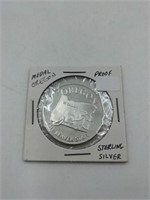 Silver proof OREGON medal