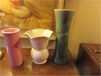 Vase grouping including Beswick vase
