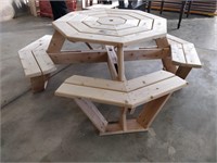 octagon picnic table 84D