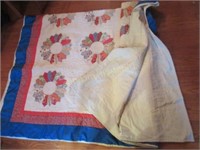 Vintage double hand stitched quilt