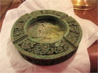 Large stone Asian carved ashtray