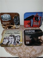 4 CD TIN SETS OF COUNTRY MUSIC