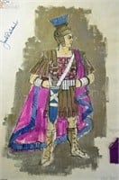 BROADWAY COSTUME DESIGN PAINTING HER FIRST ROMAN