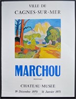 VINTAGE 1970 FRENCH EXHIBITION LITHOGRAPH POSTERS
