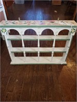 HANDPAINTED WALL TRINKET SHELF