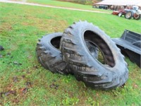 2 GOOD YEAR 16.9-34 TRACTOR TIRES AND TUBES