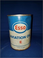 VINTAGE ESSO AVIATION OIL - EMPTY CAN