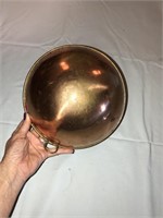 Rounded Bottom Copper Bowl for Cooking