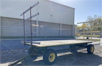 John Deere 20’ hay wagon, nice deck, 12.5L-16SL