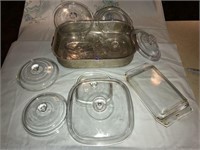 A WHOLE BUNCH of Corning Ware & Pyrex Lids
