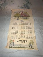 1970 Thrall, Texas Fabric Calendar